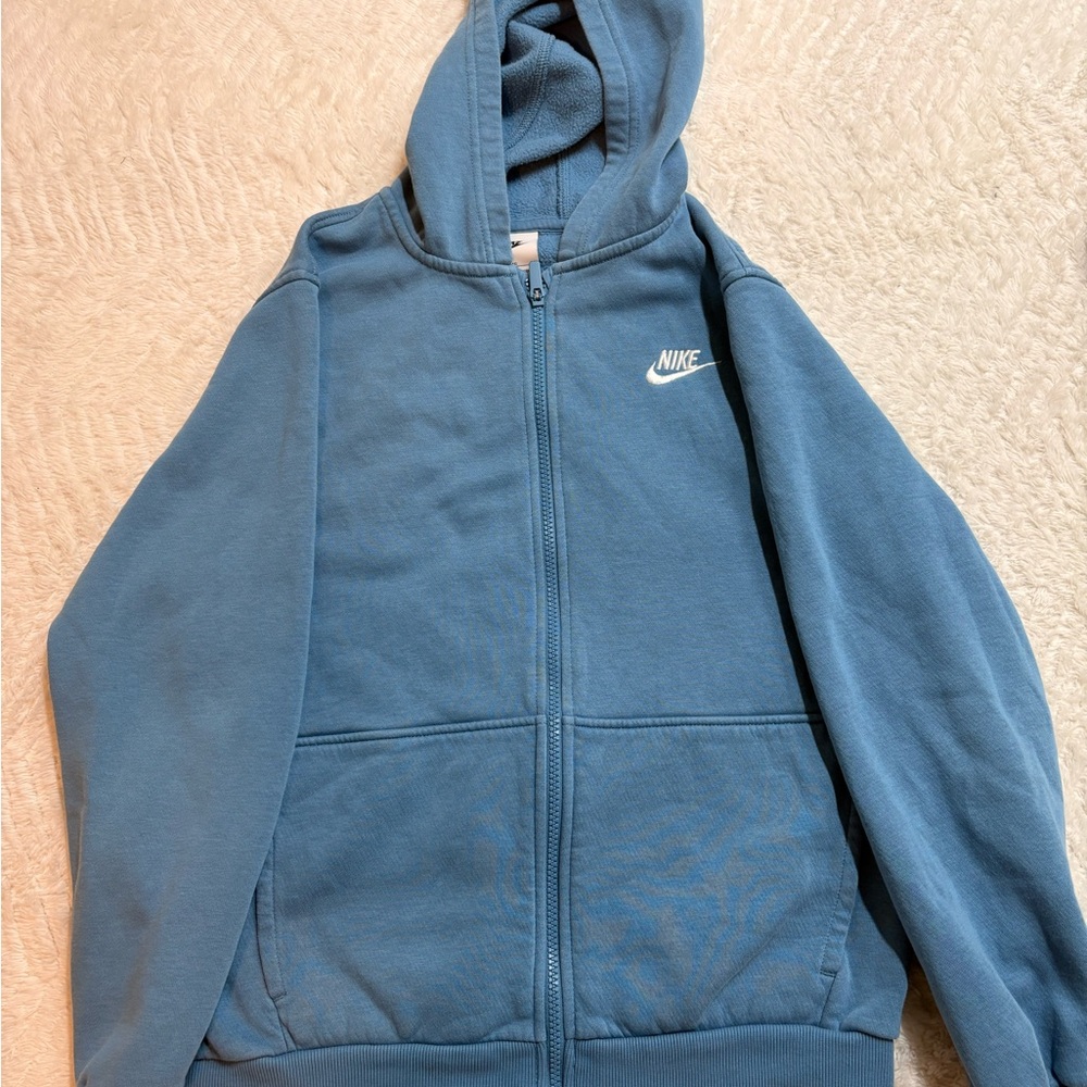 Nike Light Blue Fleece Hoodie